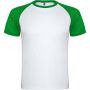 Indianapolis rvid ujj uniszex sportpl, white, fern green